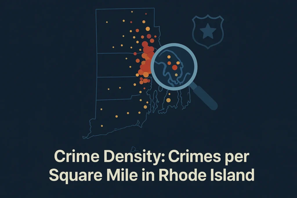 Crime Density: Crimes per Square Mile in Rhode Island