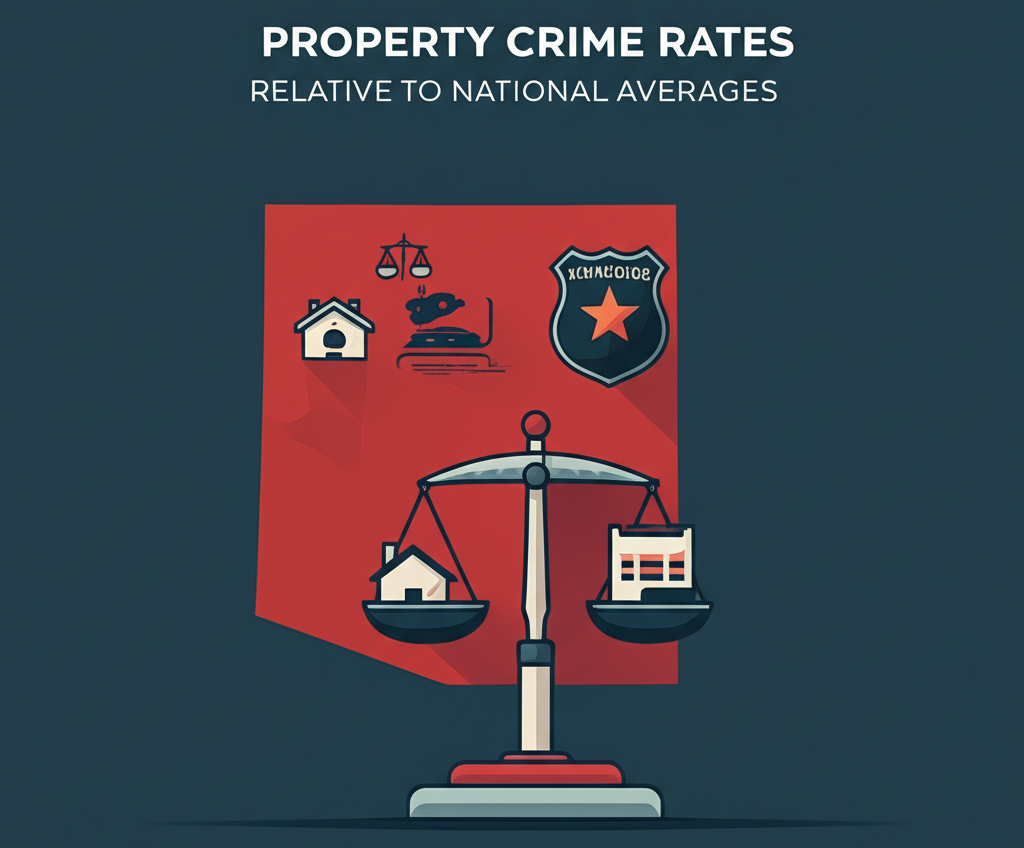 Property Crime Rates Relative to National Averages