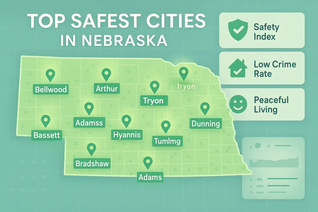 Top Safest Cities in Nebraska